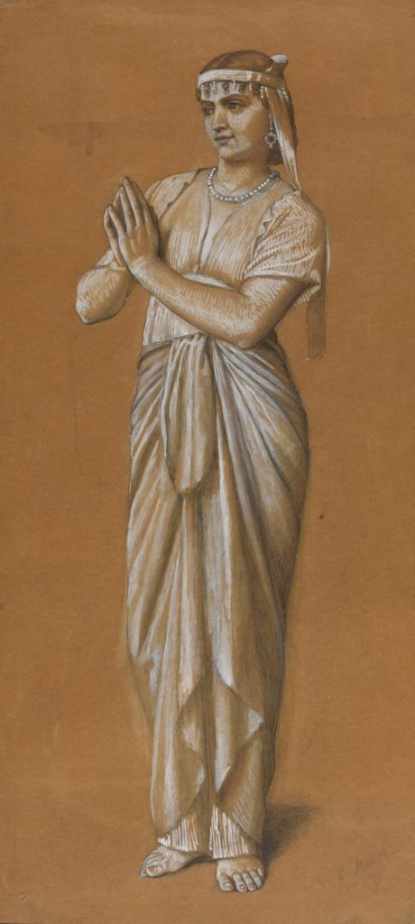 Jeune femme vêtue d'un costume antique